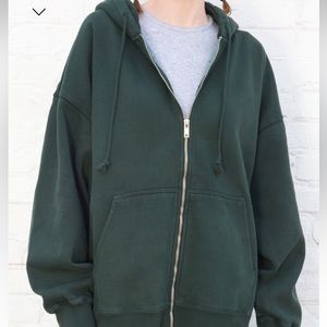 Dark Green Christy Hoodie from Brandy Melville